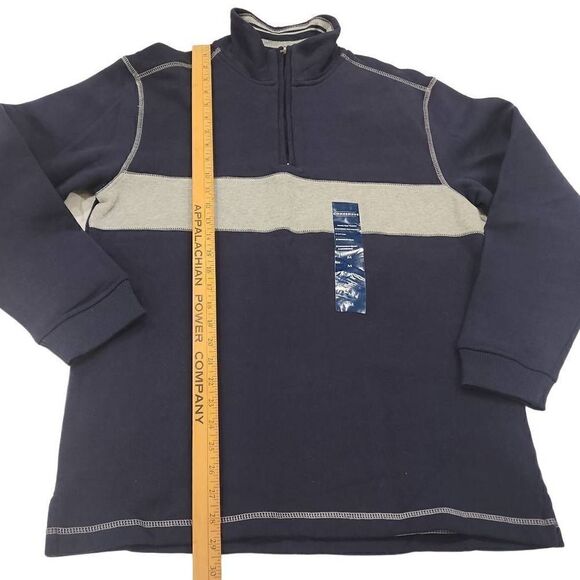 Consensus Men's Navy Seal Color Game Day Fleece Quarter Zip Sweatshirt Medium NW - Picture 8 of 12